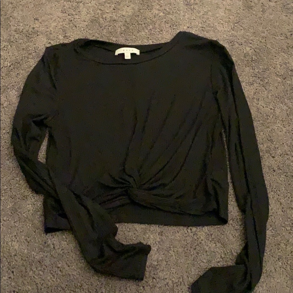 black long sleeve shirt